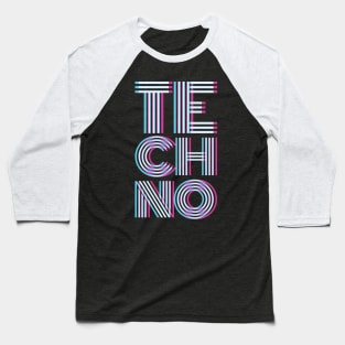 Techno Electronic Style Baseball T-Shirt